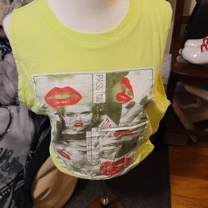 On Fire Tank Top with Wide Arm Holes